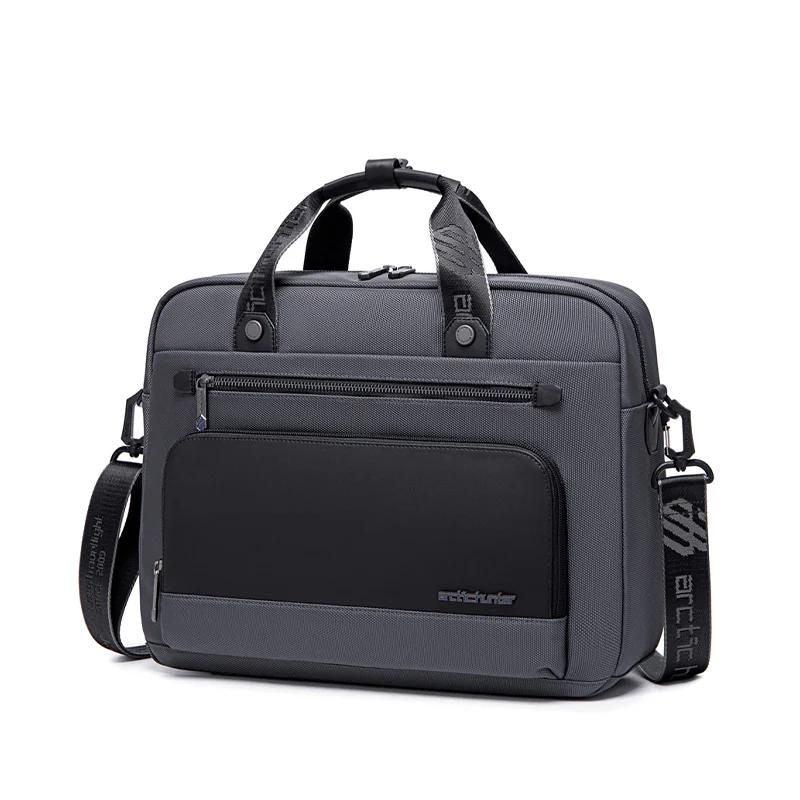 Arctic Hunter Office Laptop Bag - 15.6 Inch Water Resistant, Anti-Theft Messenger Bag with 4 Zipper Pockets and Adjustable Shoulder Strap for Men and Women, GW00017