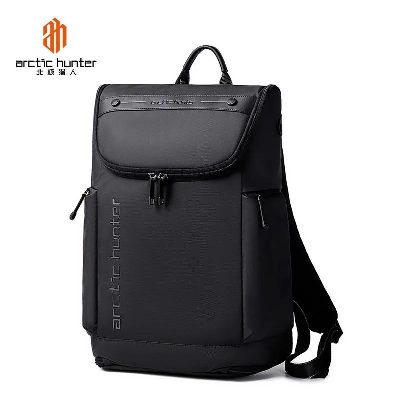 Arctic Hunter 15.6-Inch Laptop Backpack Waterproof Business Casual Travel Backpack for Men Women B00465 Black Side view