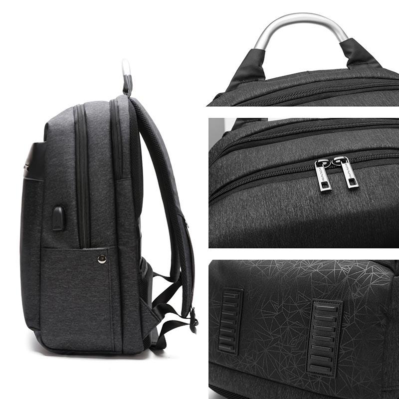 Arctic Hunter 21L Slim Laptop Shoulder Backpack for Men and Women - Water-Resistant, Built-in USB Daypack for Travel (B00218)