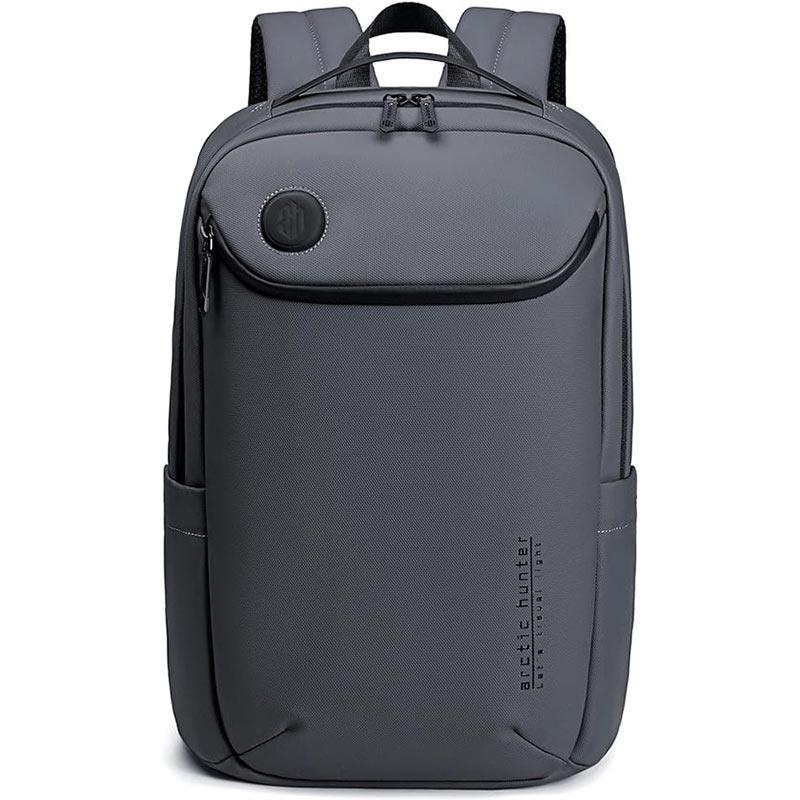 Arctic Hunter 15.6-inch Water-Resistant Laptop Backpack with USB and Headphone Ports – Durable Polyester Daypack for Men and Women B00555 Black