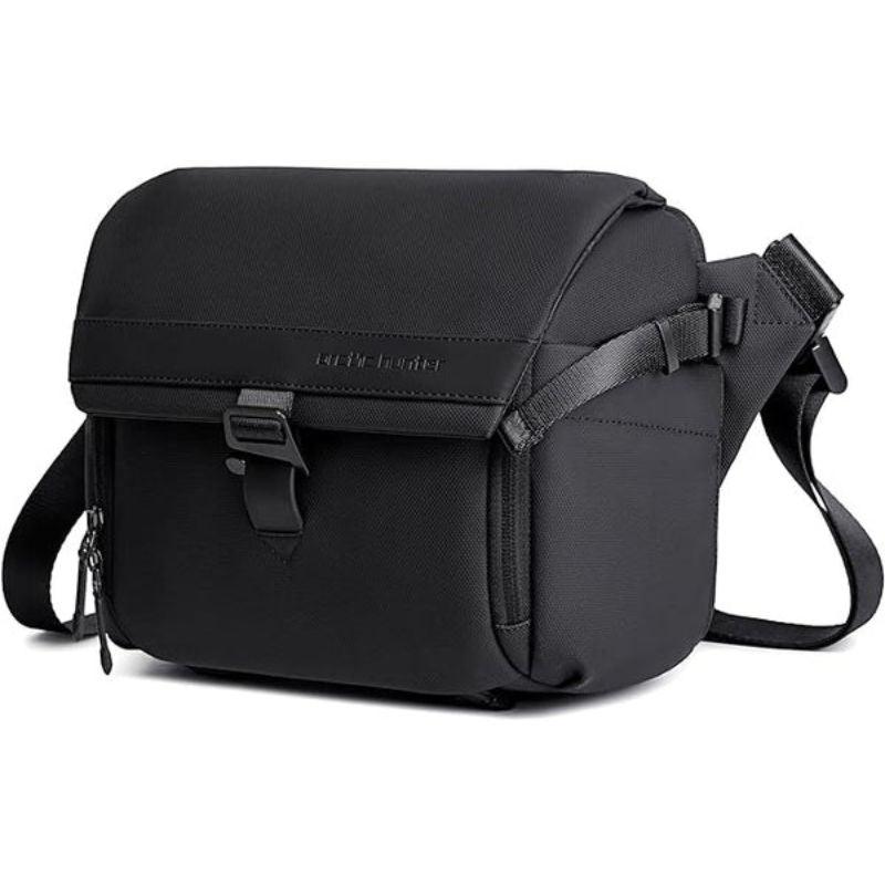 Arctic Hunter Premium Unisex Water-Resistant Sling Bag - Anti-Theft Crossbody Bag for Travel, Business, and Daily Use K00576 Black