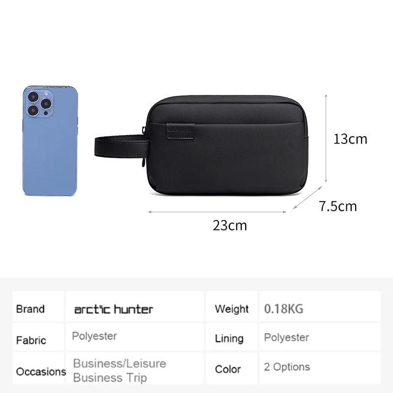 Premium Arctic Hunter Unisex Handbag - Durable, Water-Resistant, Multifunctional Carry-All Bag with Pockets for Daily Use, Model K00580 Black