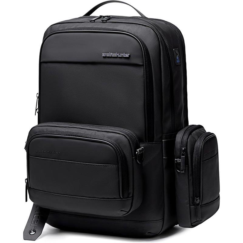 Arctic Hunter Semi Hard Expandable Laptop Backpack with Built in TSA lock and USB port Water Resistant 15.6 inch Unisex Gaming Backpack for Travel, Office and Business, B00487