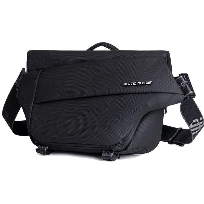 Arctic Hunter Small Cross Body Waist Bag for Men and Women - Adjustable Buckle, Water-Resistant Shoulder Bag for Travel & Hiking, YB00046 Black