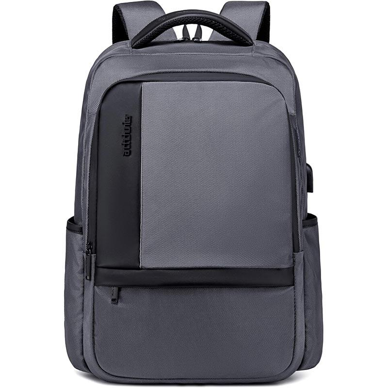 Arctic Hunter Casual Travel Backpack - Water-Resistant Unisex School College Bag with Built-In USB Port and Laptop Compartment for Men and Women, B00120C Black